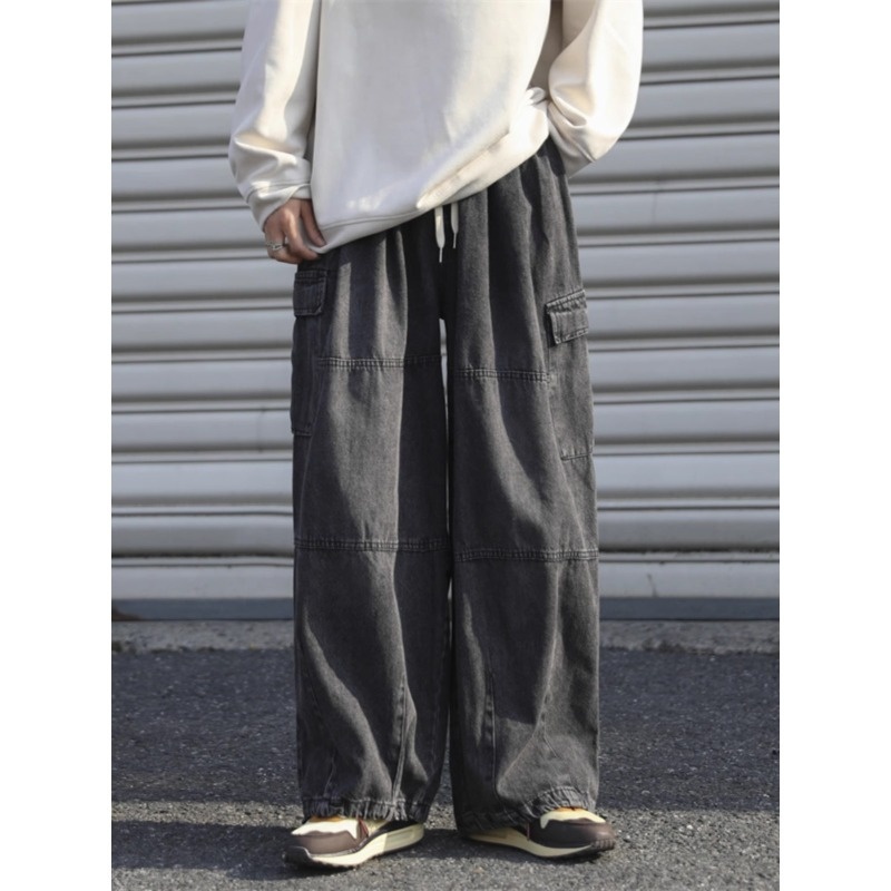 Hong Kong Streetwear Mid-Rise Straight-Leg Jeans S-3 XL 17