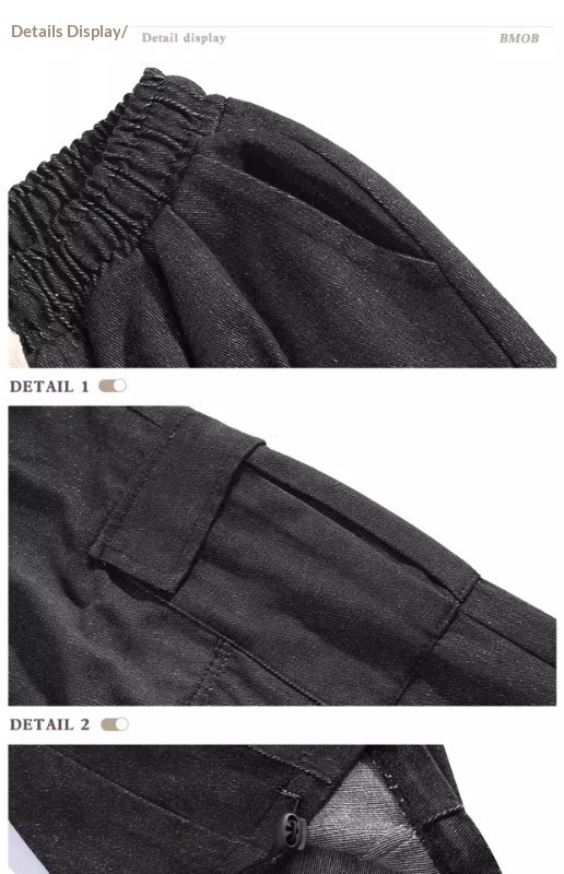 Hong Kong Streetwear Mid-Rise Straight-Leg Jeans S-3 XL 9