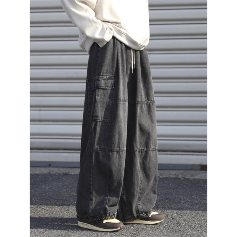 Hong Kong Streetwear Mid-Rise Straight-Leg Jeans S-3 XL 11
