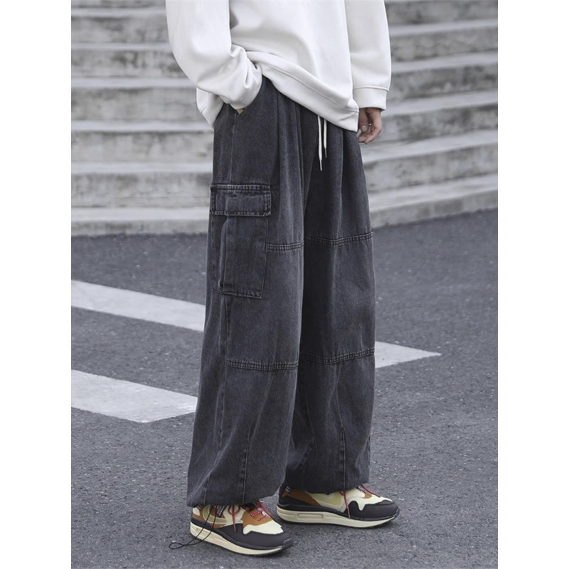 Hong Kong Streetwear Mid-Rise Straight-Leg Jeans S-3 XL 14