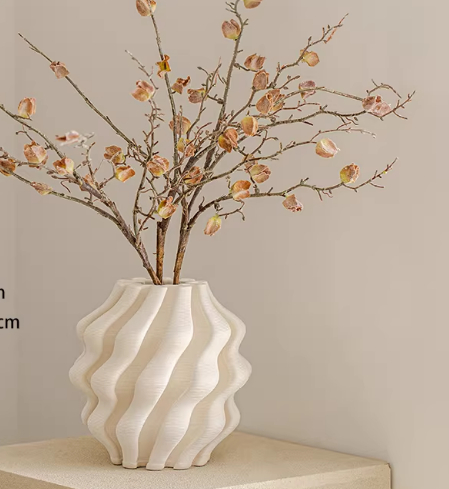 Pleated Ceramic Vase, picture 4 of 6
