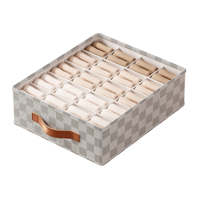Checkered Nonwoven Fabric Underwear Organizer Box