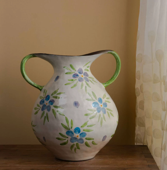 Vase displayed on a desktop setup