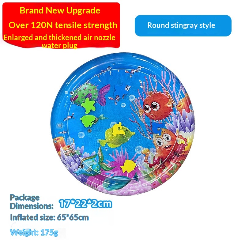 Extra Large Thick Ocean Fish Crawling Water Mat Toy Pet Cushion