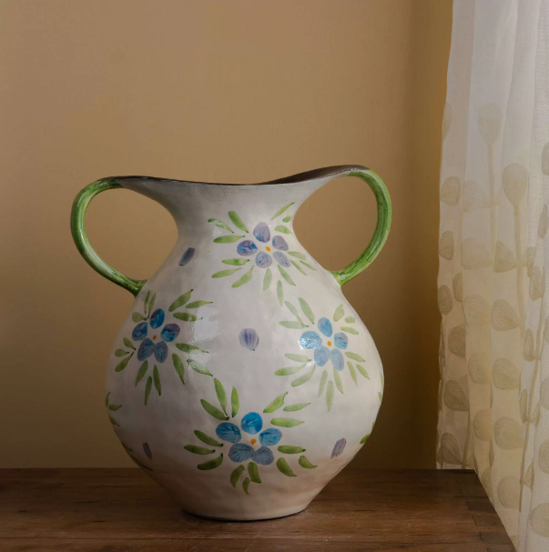 Ceramic Ethnic Vase - front view