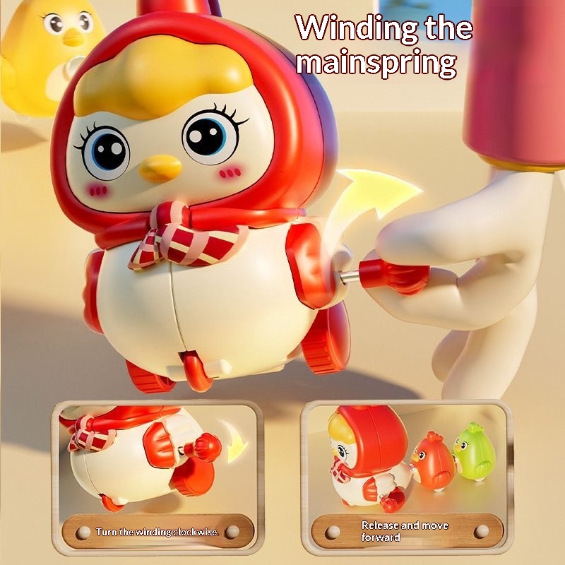 Wind-up Swaying Magnetically-attached Chick Toy
