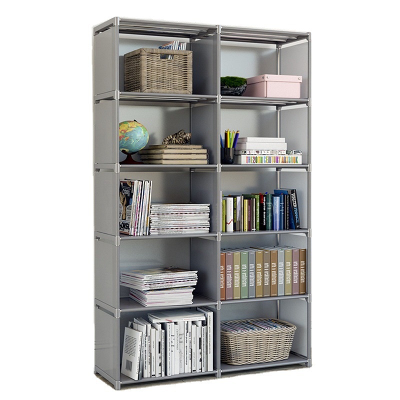 The Simple Multi Layer Floor Standing Bookcase Is Easy To Assemble And Has Layered Storage Racks