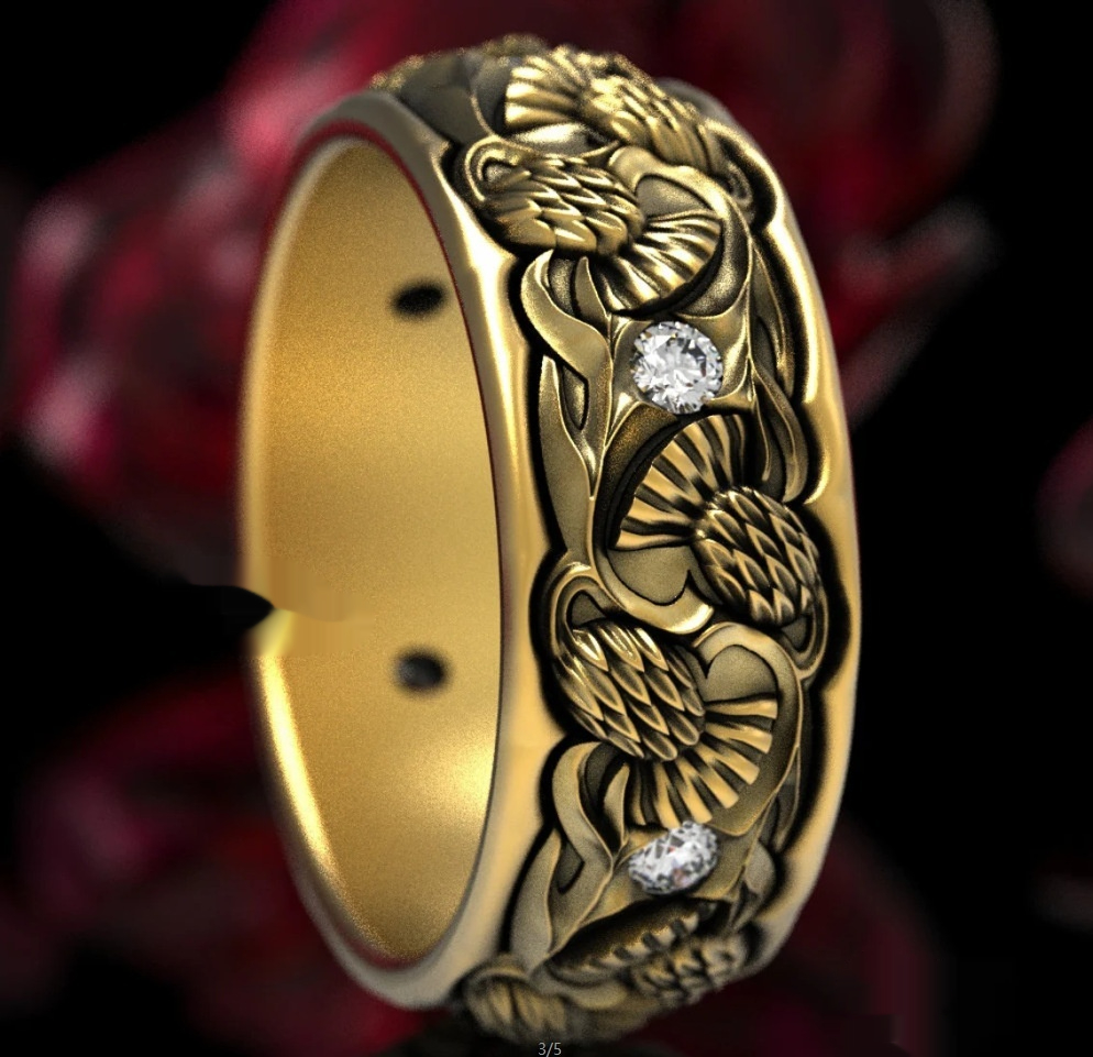 Exaggerated Personalized Vintage Ring In European And American Styles