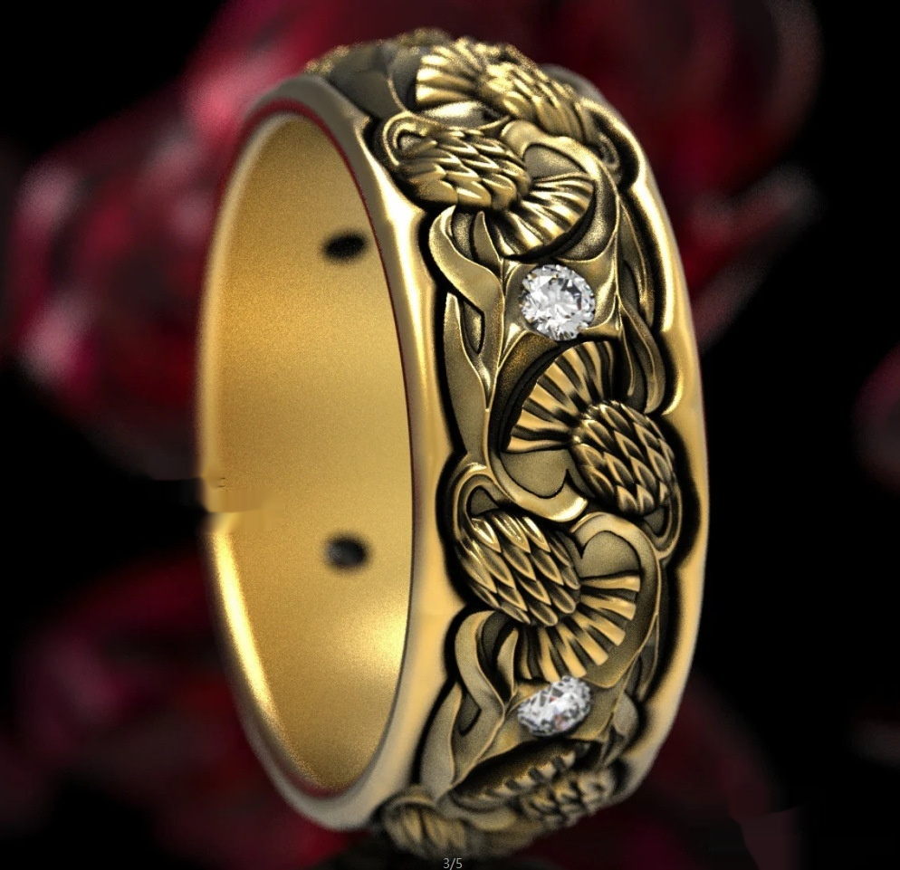 Exaggerated Personalized Vintage Ring In European And American Styles