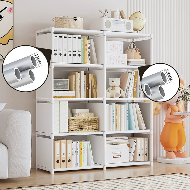 The Simple Multi Layer Floor Standing Bookcase Is Easy To Assemble And Has Layered Storage Racks