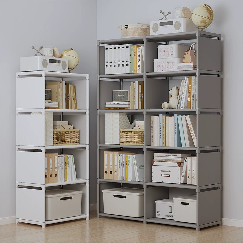 The Simple Multi Layer Floor Standing Bookcase Is Easy To Assemble And Has Layered Storage Racks