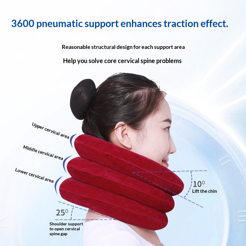 Inflatable Cervical Collar For Neck Traction Home Use Neck Support And Stretching Device