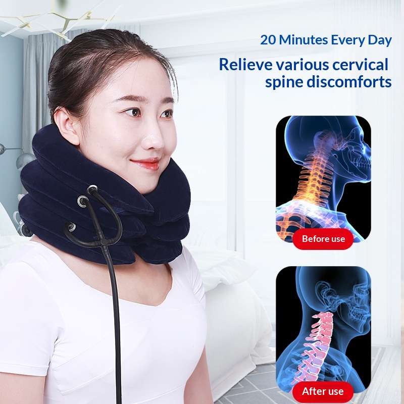 Inflatable Cervical Collar For Neck Traction Home Use Neck Support And Stretching Device