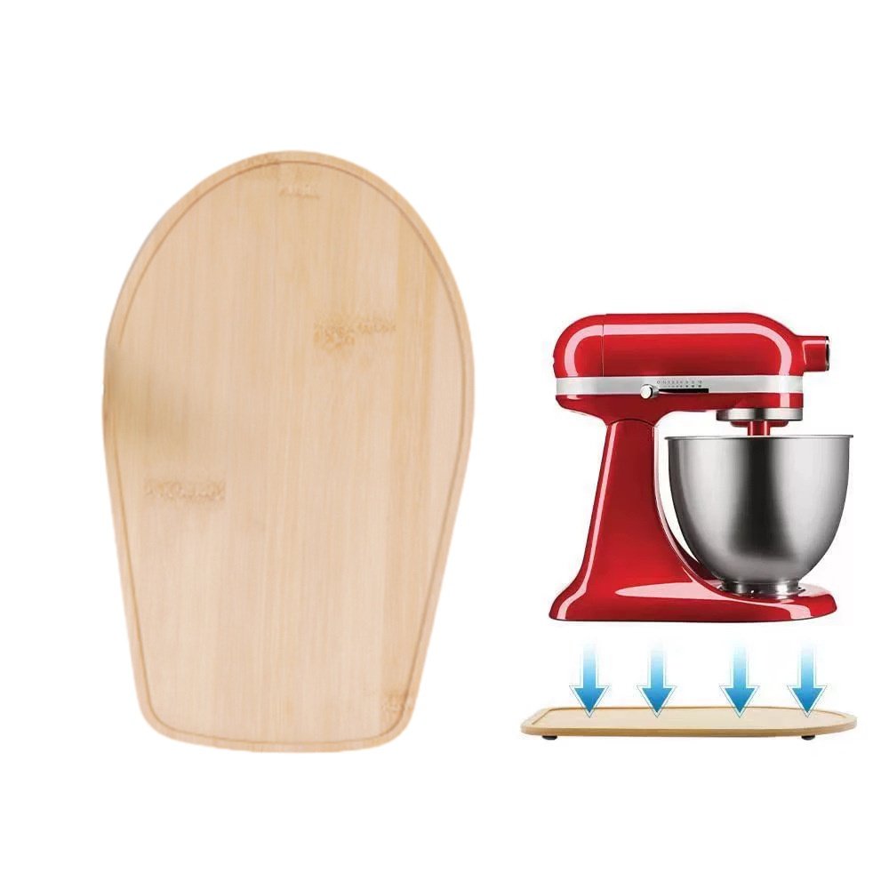 Stirrer Mobile Kitchen Appliance Coffee Machine Non-slip Mat Wooden Tray