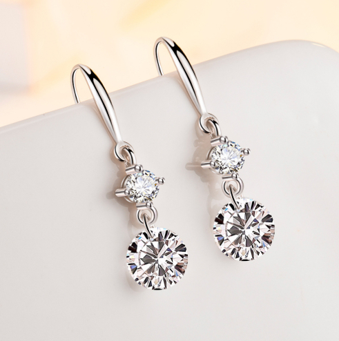 Elegant Sophisticated S925 Sterling Silver Earrings For Women
