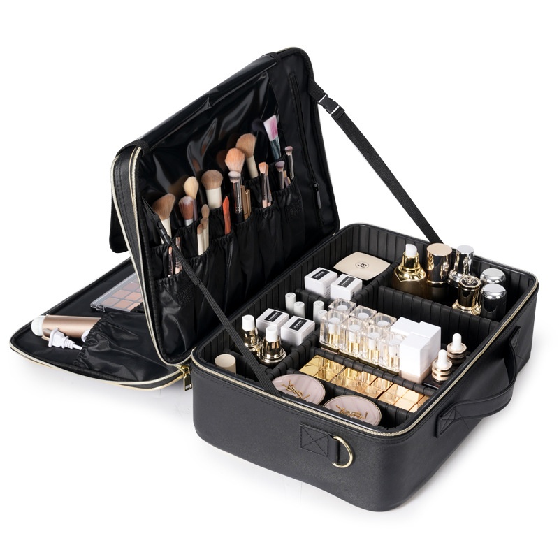 Large-Capacity Portable Elevated-Height Cosmetic Bag