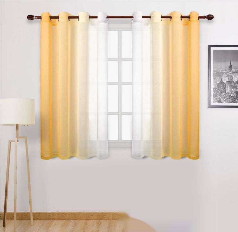 Gradient Sheer Curtain For Balconies Ready Made Blackout Curtains And Sheer Curtains