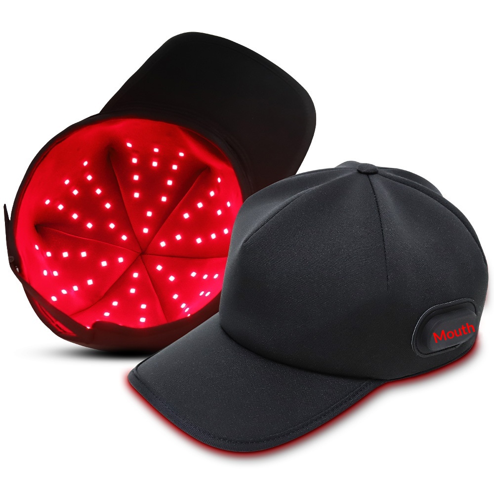 Portable Red Light Hair Growth Cap Oil Control & Hair Nourishing 72 LED Tri Core Light Beads Red Light Therapy Hair Cap