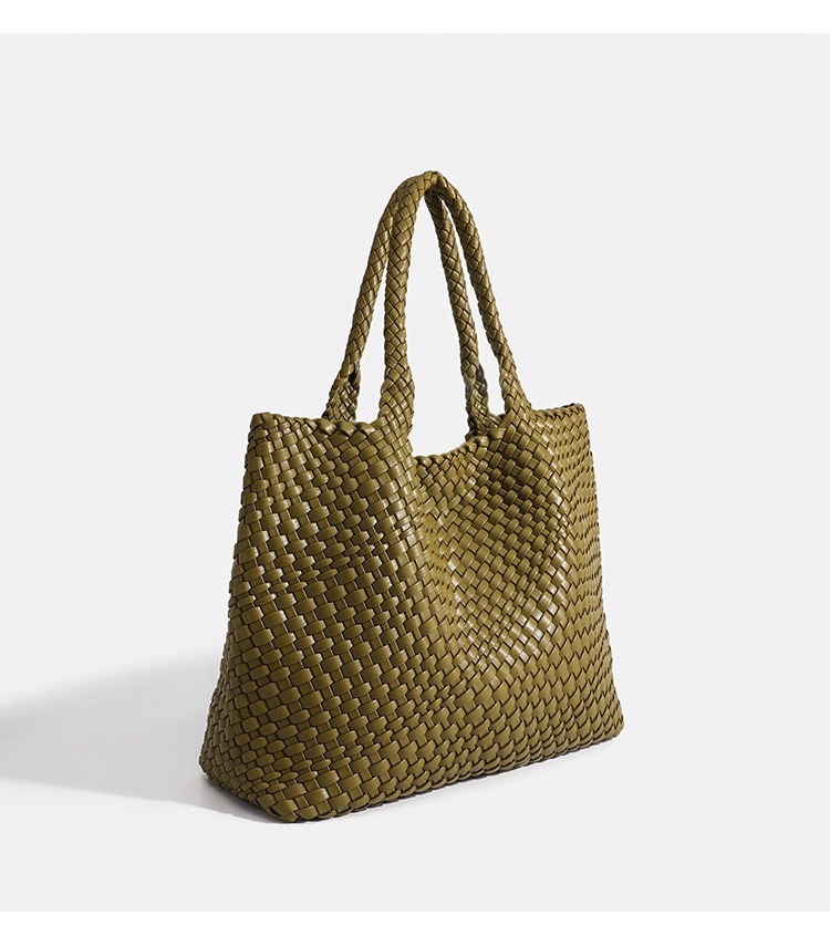 High-end Handwoven High-capacity Stylish Underarm Shoulder Bag