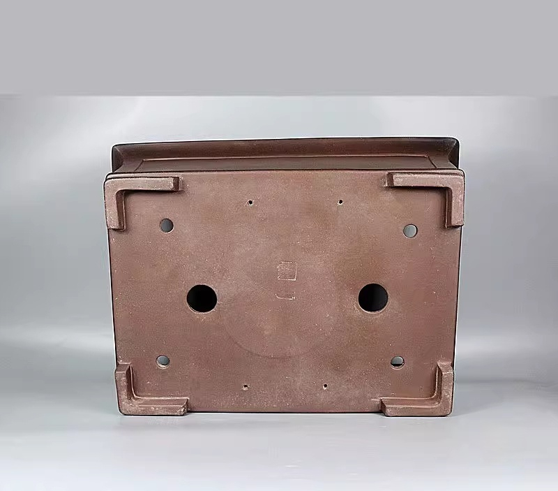 Handmade Antique-style Purple Clay Bonsai Pots For Pine Cypress Elm And Boxwood