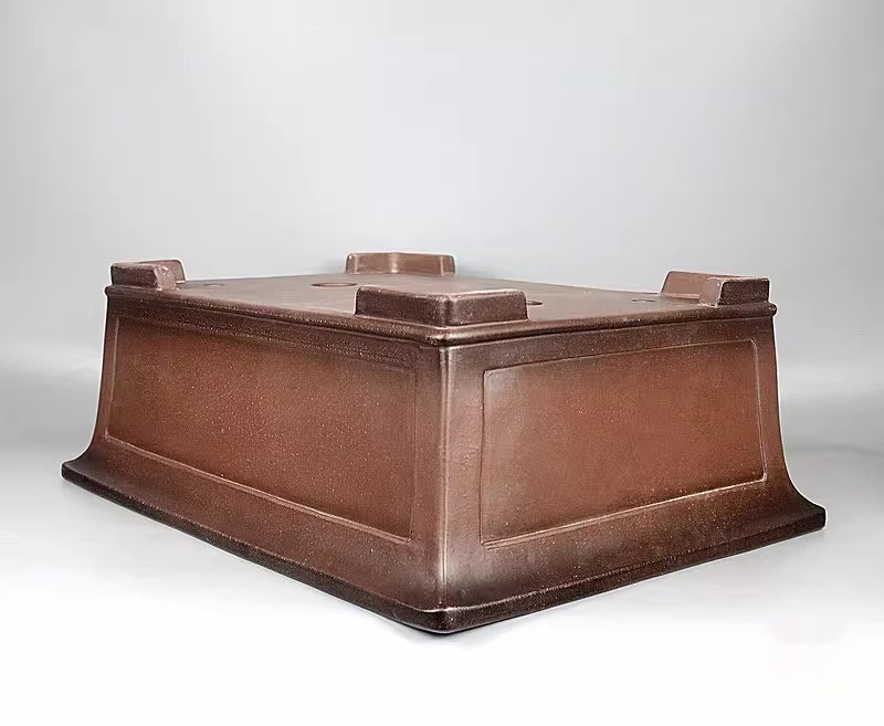 Handmade Antique-style Purple Clay Bonsai Pots For Pine Cypress Elm And Boxwood