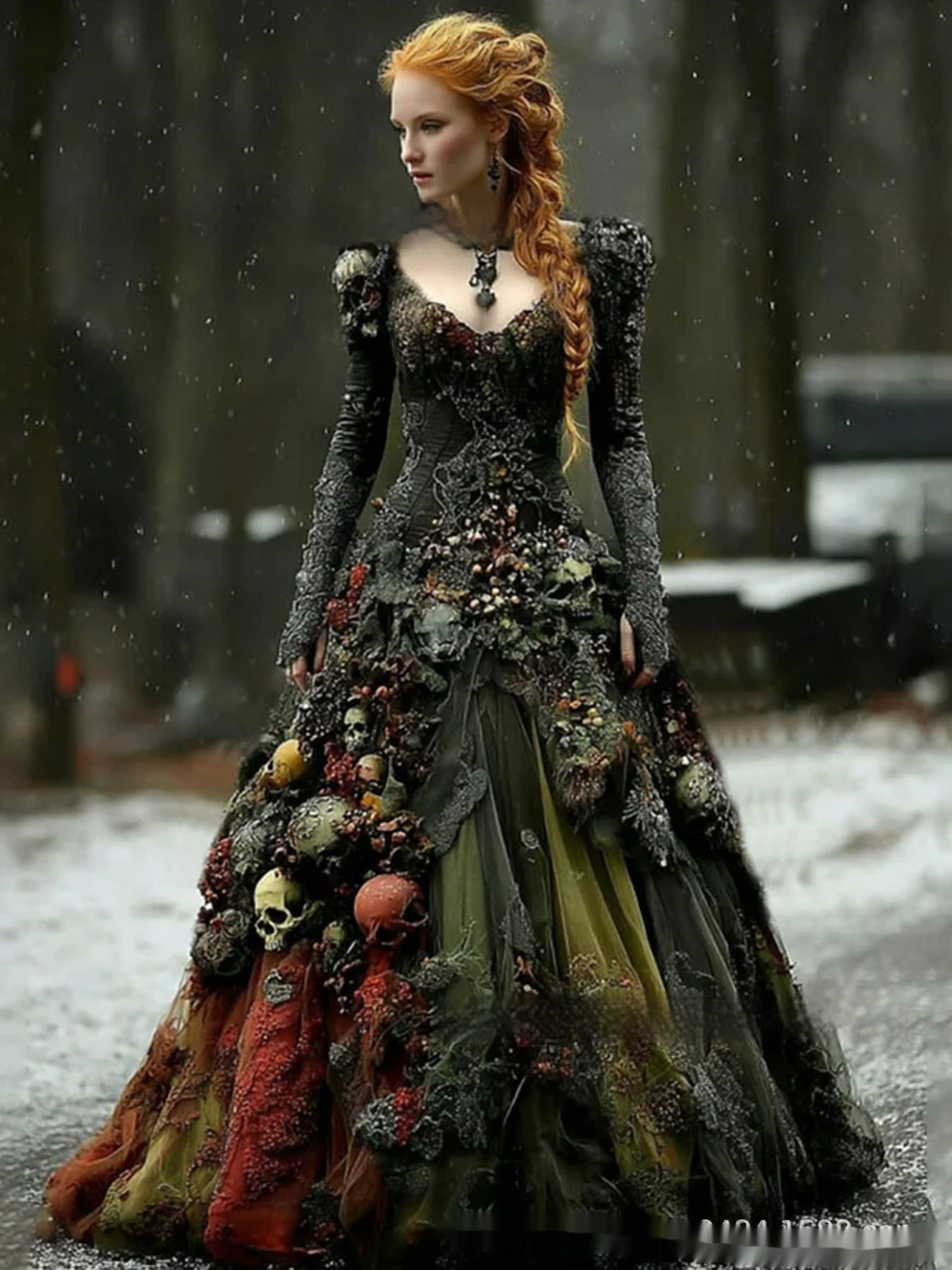 New Autumn American-Style Fashionable Halloween Dress With Digital Print