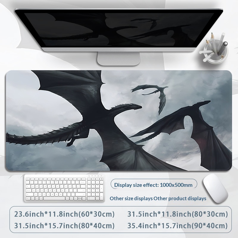 Precision-seamed Dirt-resistant Extra-large Rubber Mouse Pad 7