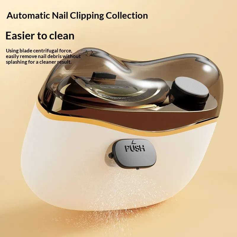 Quiet Portable Electric Nail Clipper - Cordless Rechargeable Nail Trimmer for Home Use, Safe No-Pinch Design for Fingernails and Toenails