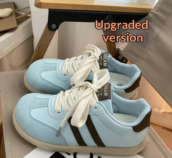 Versatile Chic Soft-soled White Sneakers Retro Birkensocks-style German Training Shoes