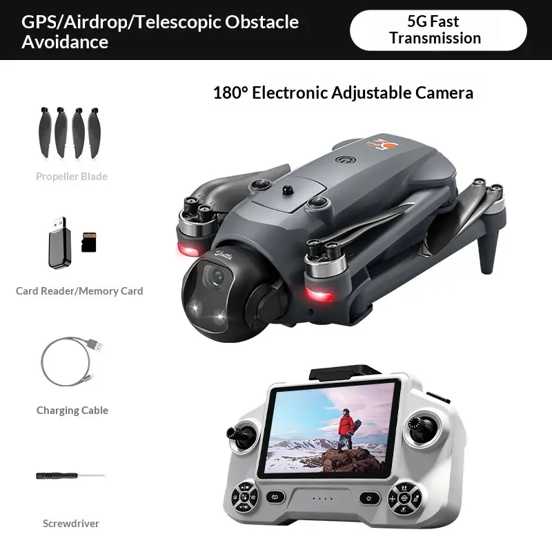 Drone With GPS-enabled Smart Positioning For Aerial Photography