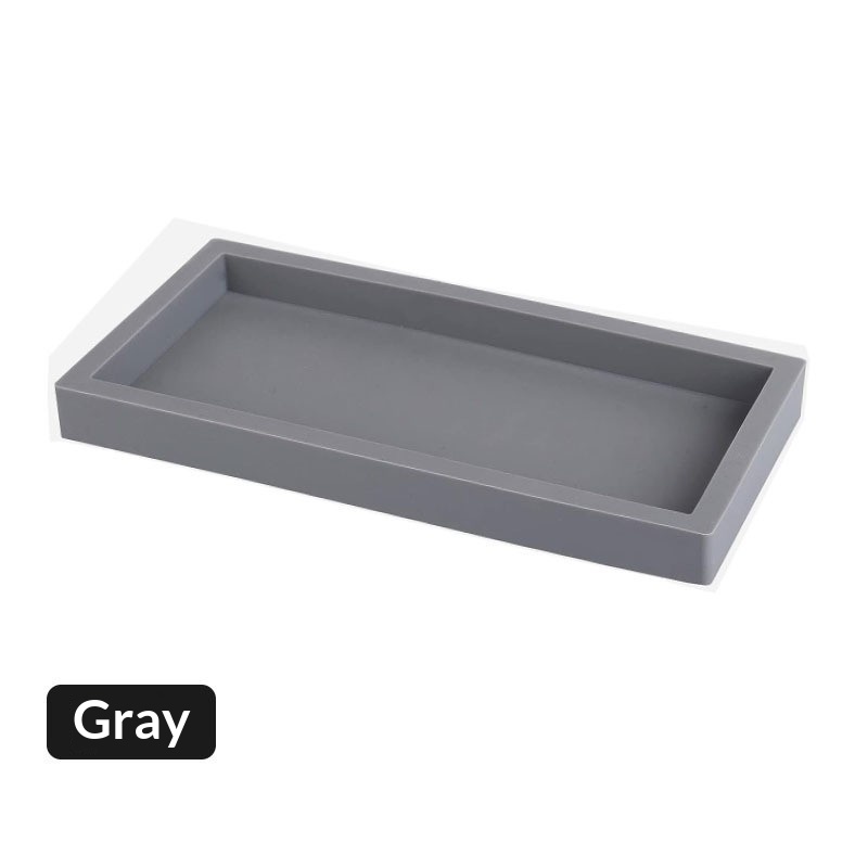 Small Silicone Tray No Drilling Required For Organizing Your Vanity Desk