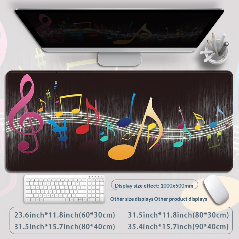 Precision-seamed Dirt-resistant Extra-large Rubber Mouse Pad 10