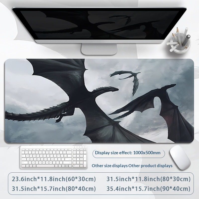 Precision-seamed Dirt-resistant Extra-large Rubber Mouse Pad 3