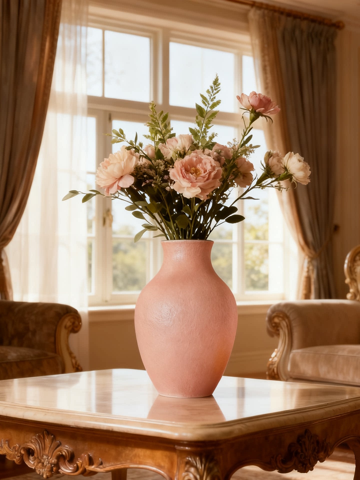 Ceramic Vase, Pink, picture 1 of 4