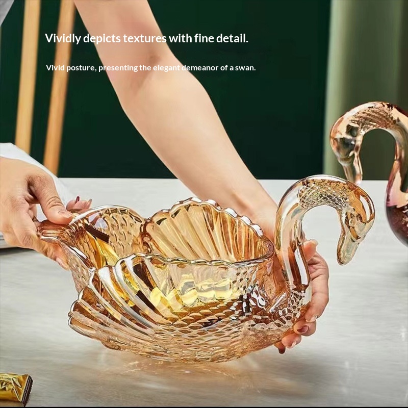 European-style Creative Swan Fruit Bowl For The Living Room