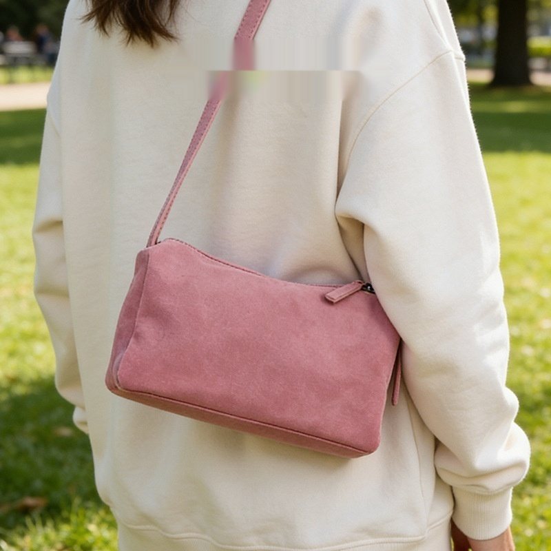 Crossbody Bag Minimalist Design Top Grain Leather Shoulder Bag