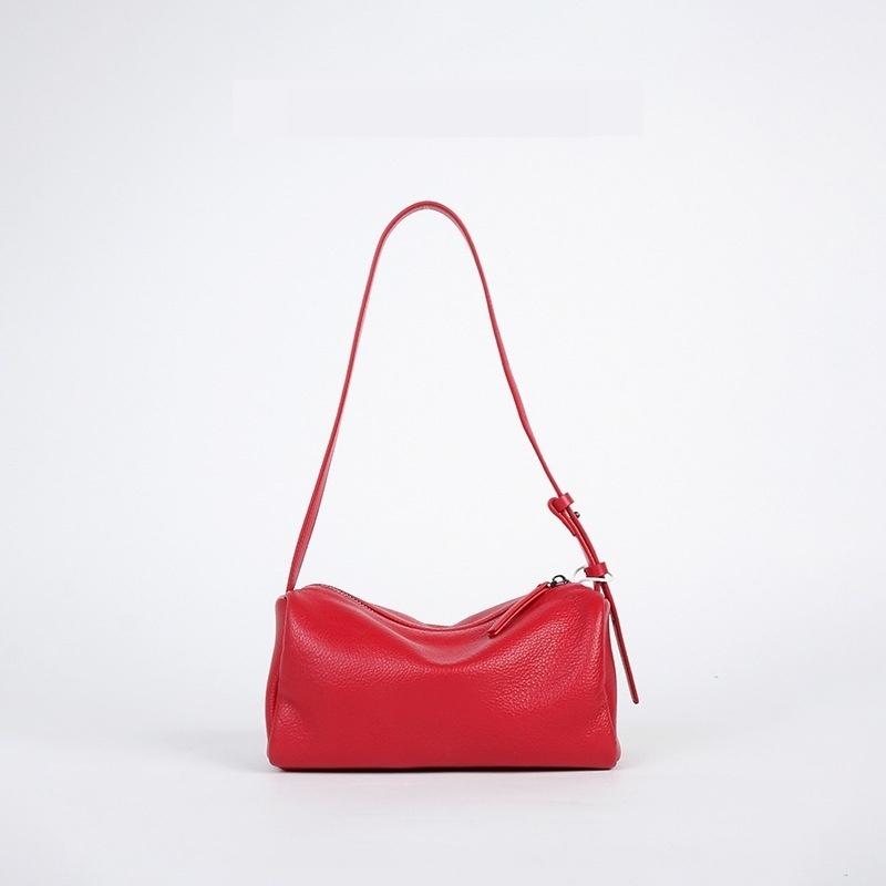Crossbody Bag Minimalist Design Top Grain Leather Shoulder Bag