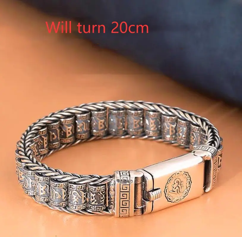 Hand Braided Passepartout Warp Wheel Bracelet For Men