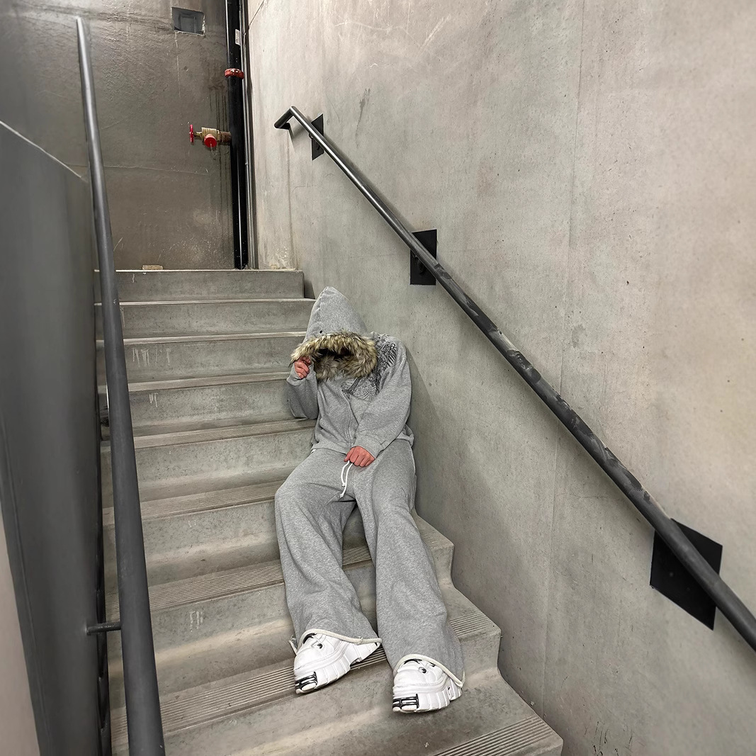 European And American Plush Hat Sweater Printing