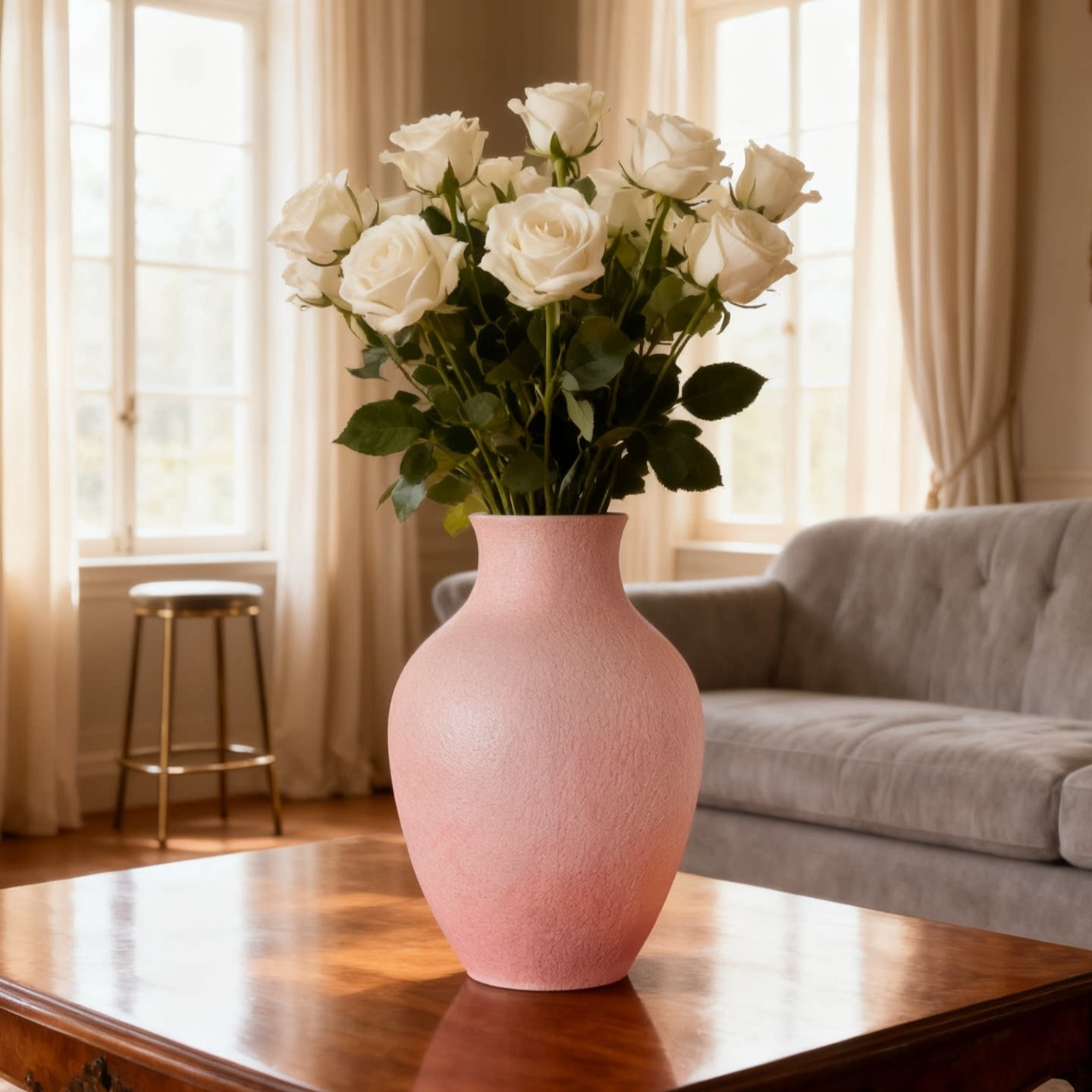 Ceramic Vase, Pink, picture 3 of 4