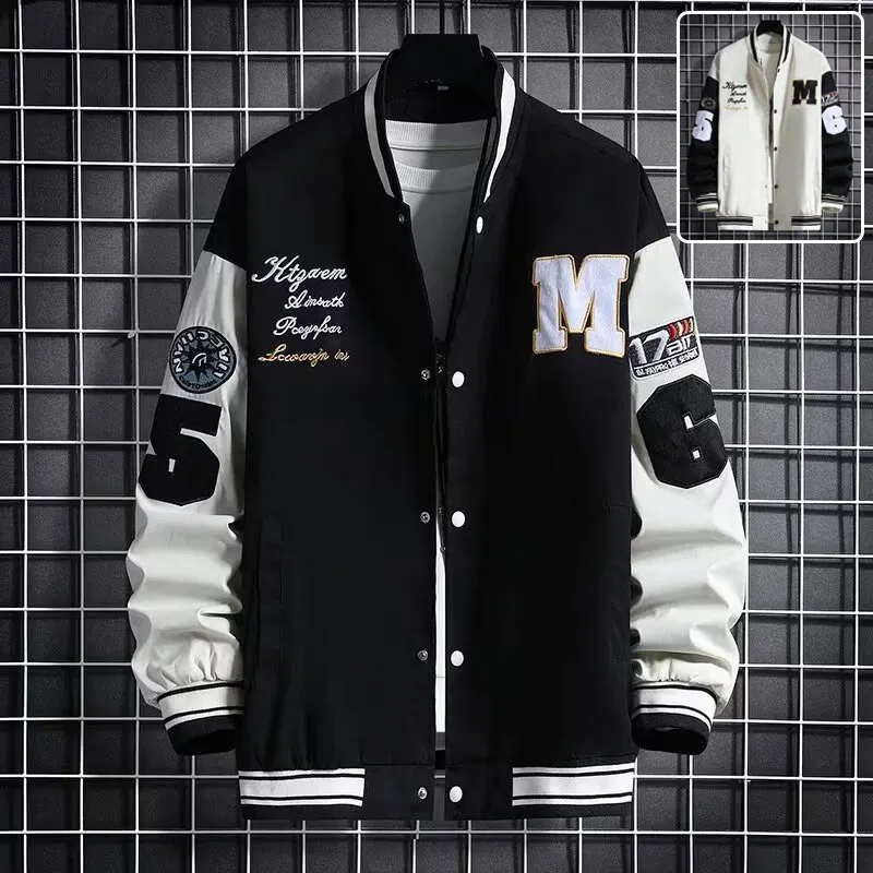 Men's Baseball Jacket Fashion Casual Letter Number