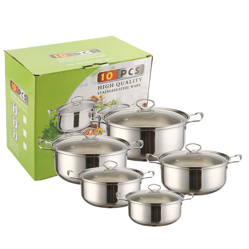 Stainless Steel Soup Steamer Set Of 10 Pieces