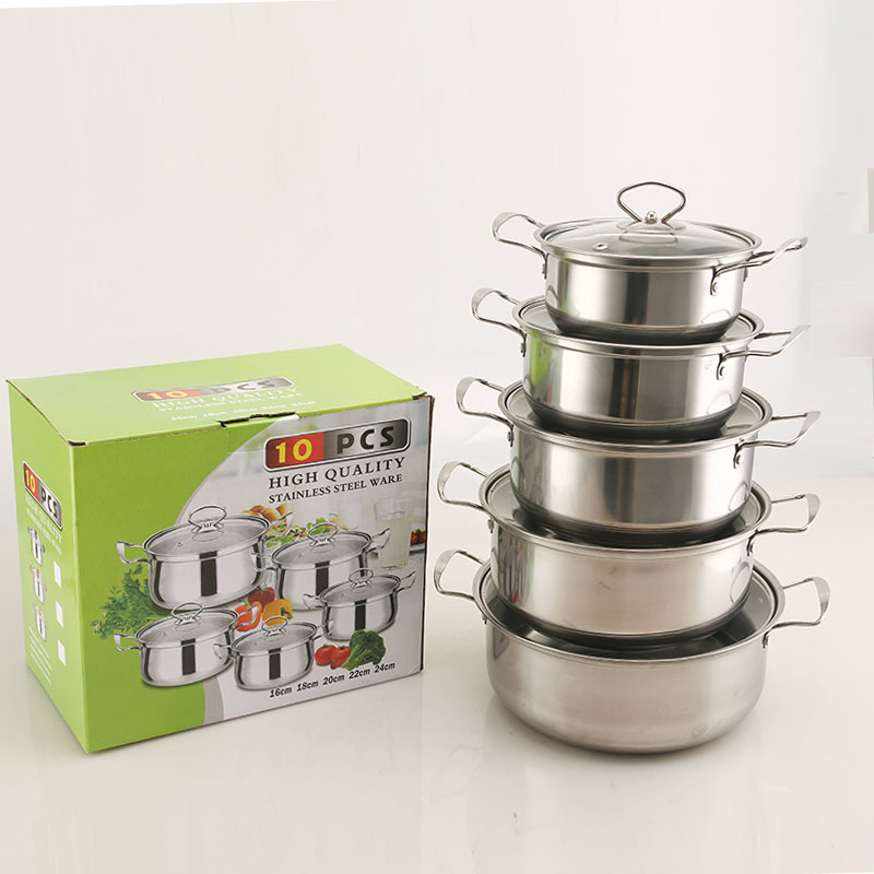 Stainless Steel Soup Steamer Set Of 10 Pieces
