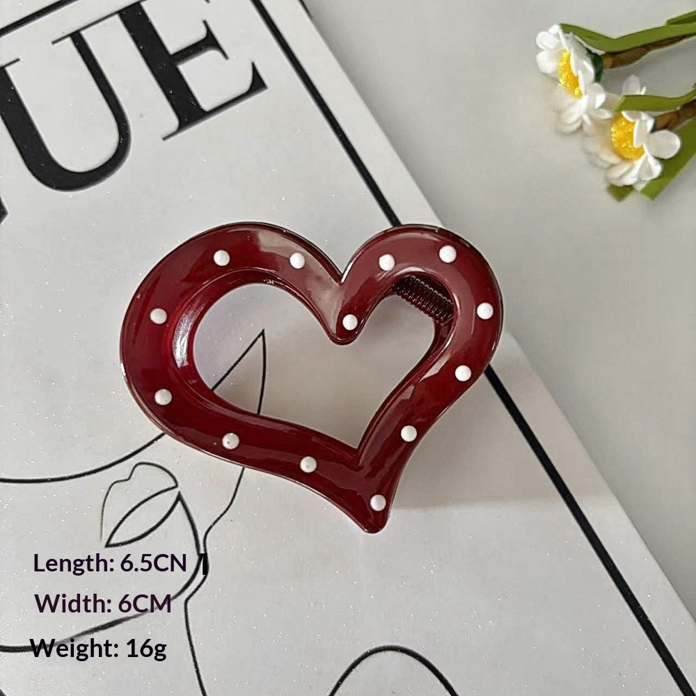 New Year Thickened Ankla Red Textured Stylish Premium Hair Clip