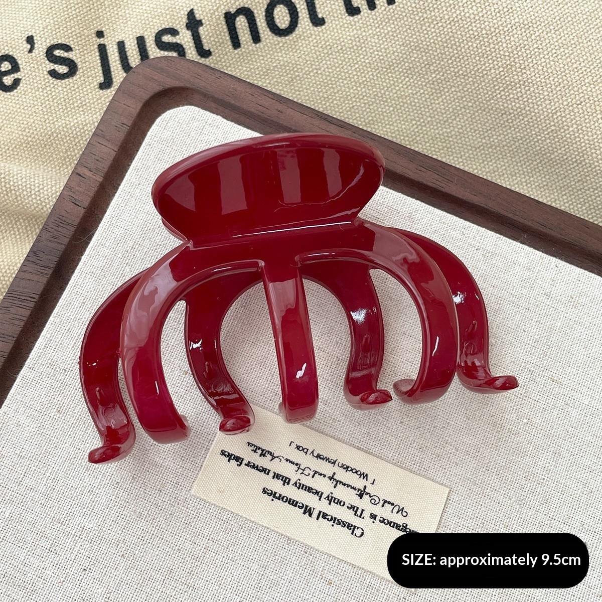 New Year Thickened Ankla Red Textured Stylish Premium Hair Clip