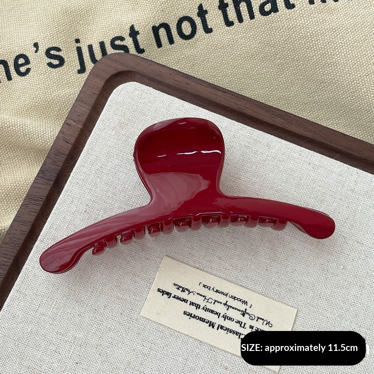 New Year Thickened Ankla Red Textured Stylish Premium Hair Clip