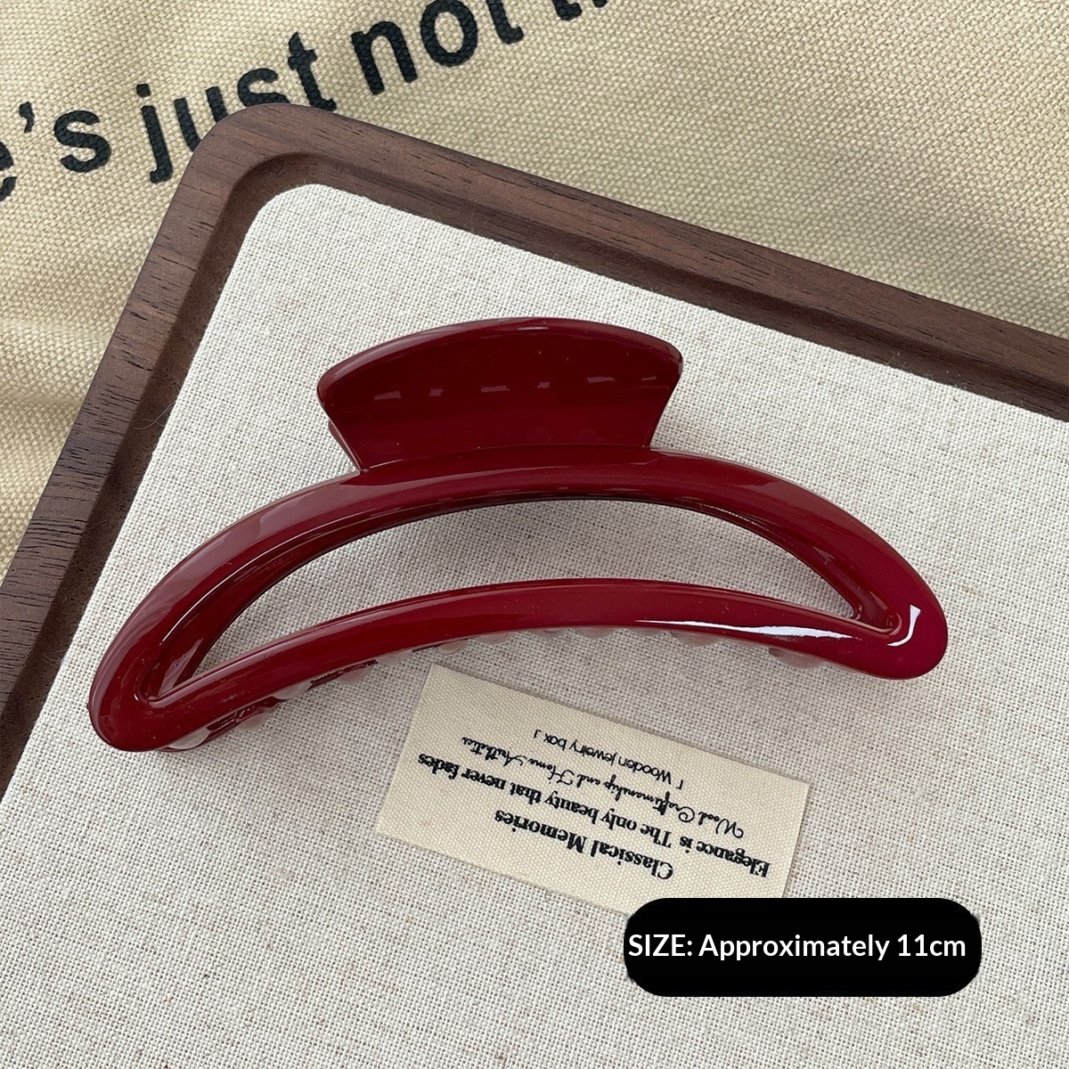 New Year Thickened Ankla Red Textured Stylish Premium Hair Clip