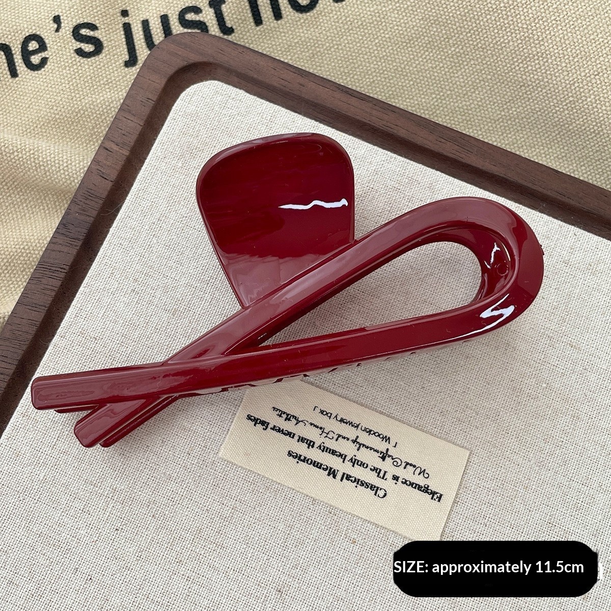 New Year Thickened Ankla Red Textured Stylish Premium Hair Clip