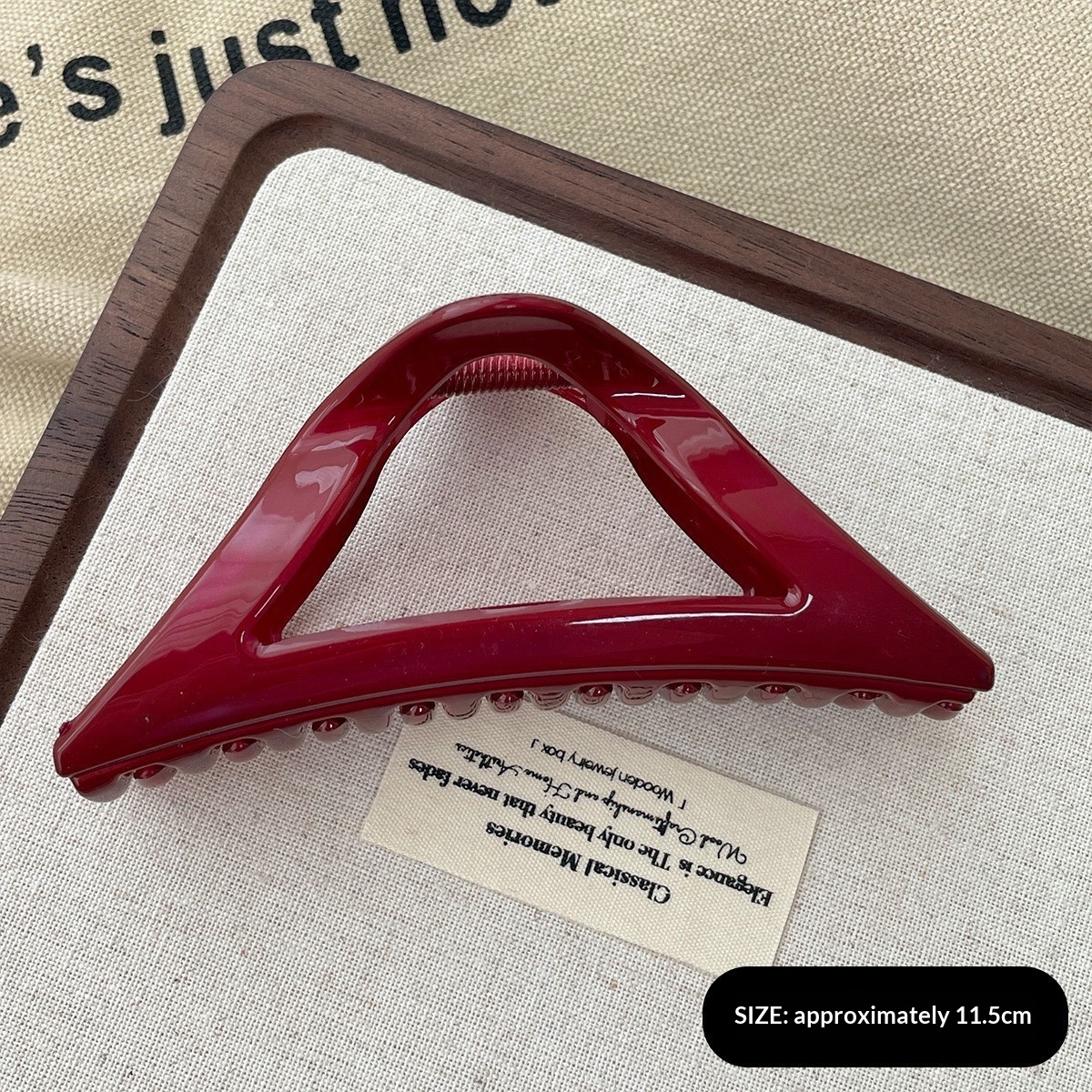 New Year Thickened Ankla Red Textured Stylish Premium Hair Clip