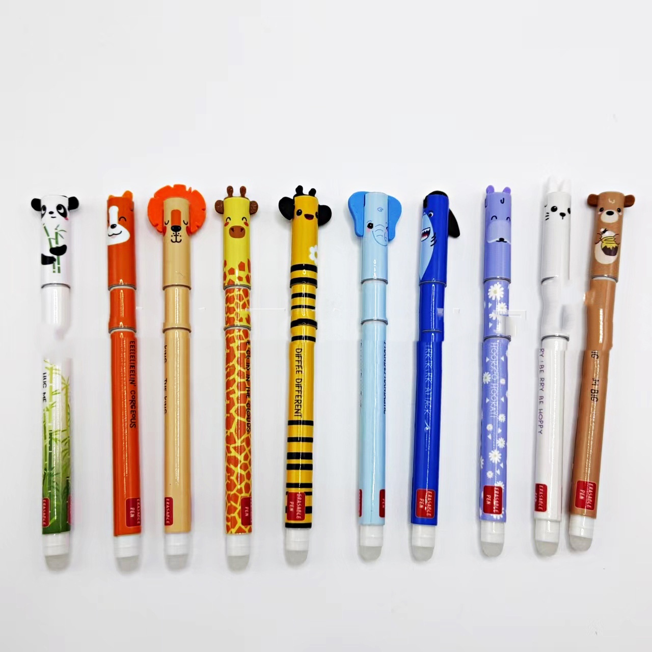 Erasable Pens With Animal Patterns Rabbits Bees And Bears